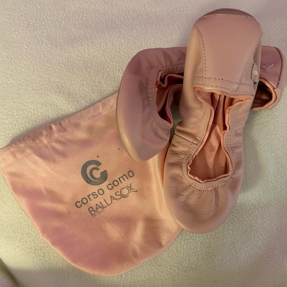 Ballasox Pink Leather Slippers